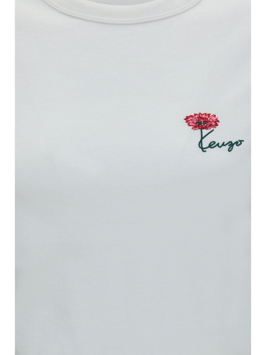 White Logo Crew Neck T-Shirt 3