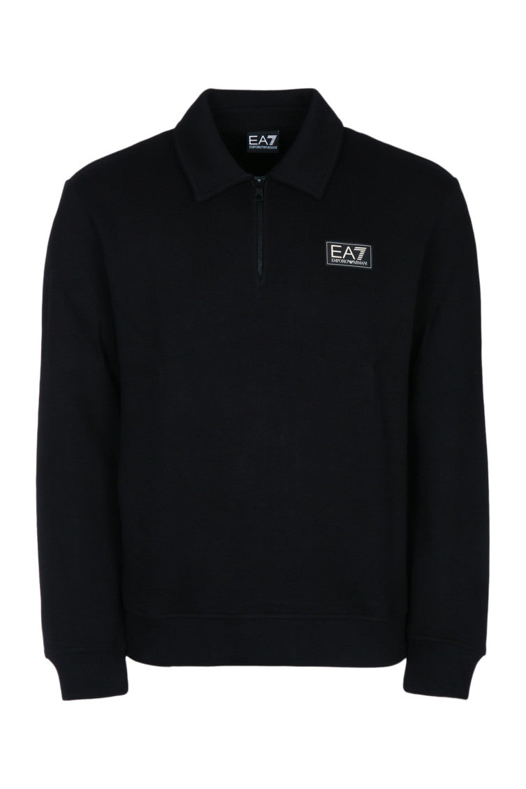 Black Half-Zip Sweatshirt 1