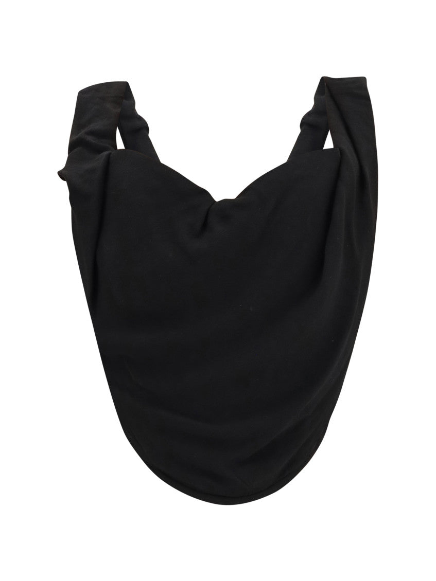 Black Solid Cowl Neck Top 1