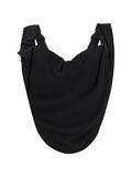 Black Solid Cowl Neck Top 1