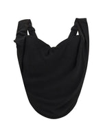 Black Solid Cowl Neck Top 1