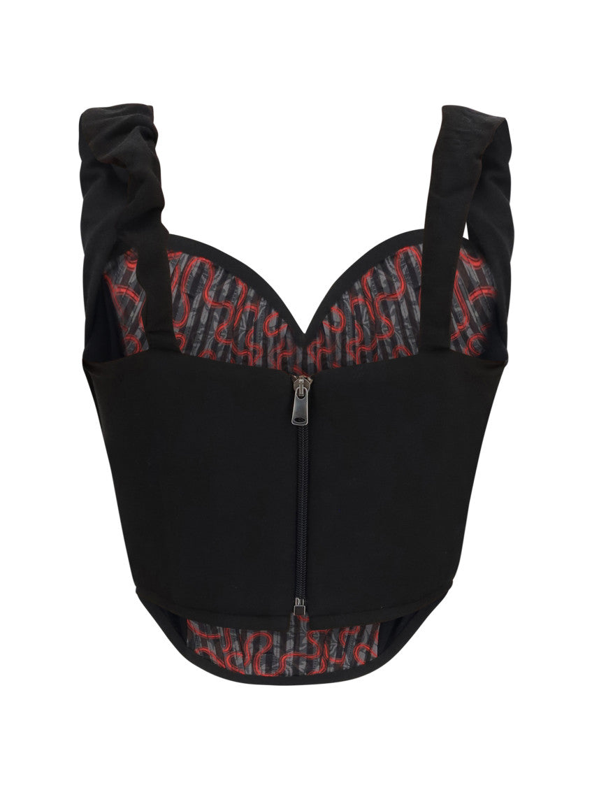 Black Solid Cowl Neck Top 2