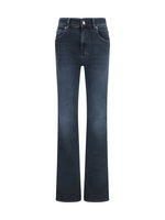 Blue Flared Low Rise Jeans 1