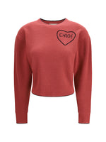 Pink Logo Crew Neck Sweater 1