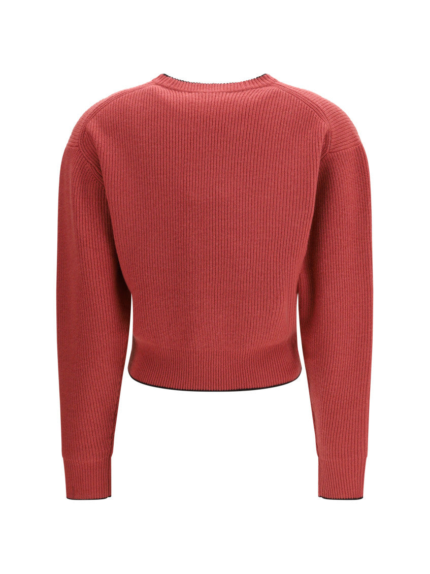 Pink Logo Crew Neck Sweater 2