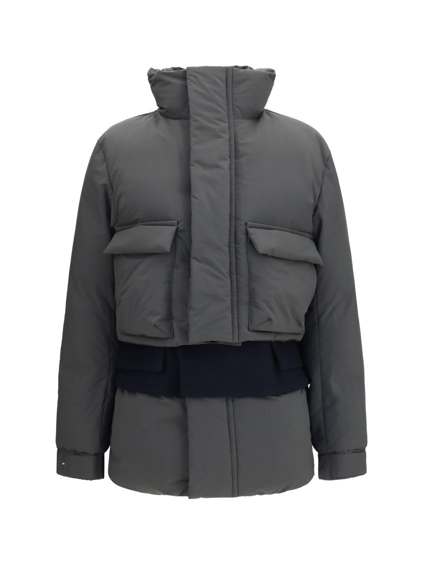 Black Mock Collar Jacket 1