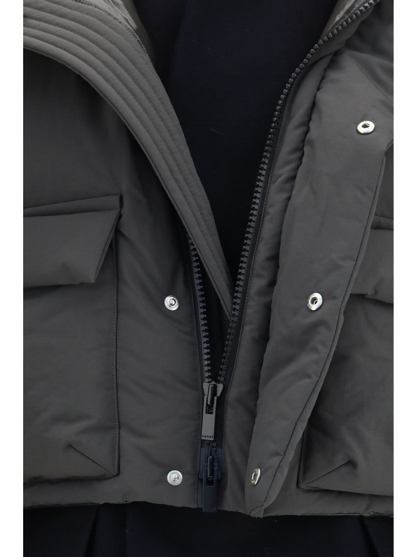 Black Mock Collar Jacket 3
