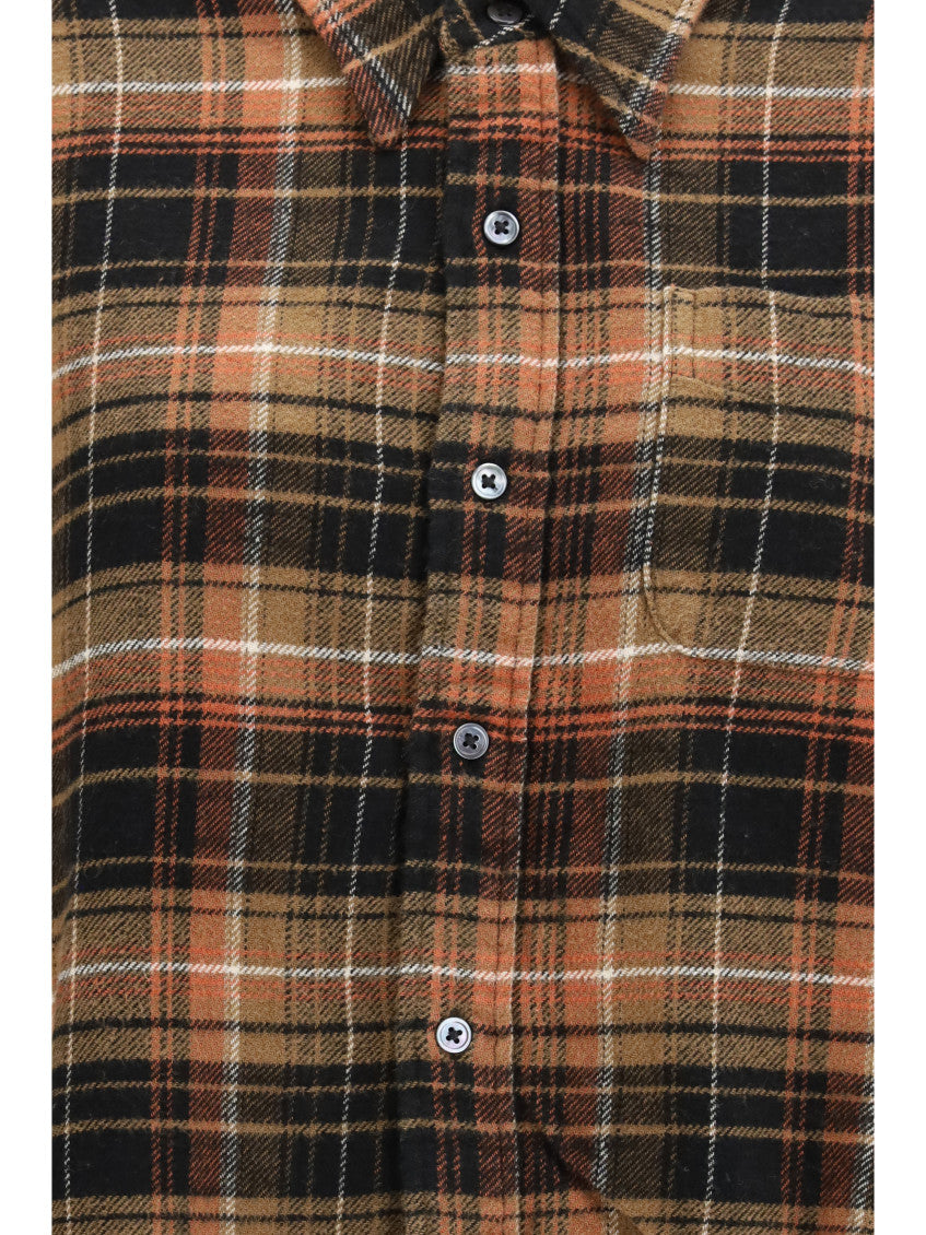 Brown Relaxed Plaid Shirt 3