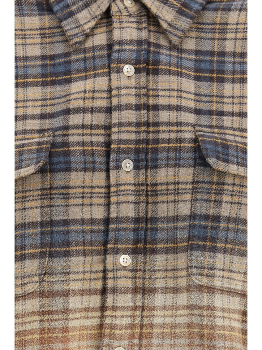 Multicolor Relaxed Plaid Shirt 3