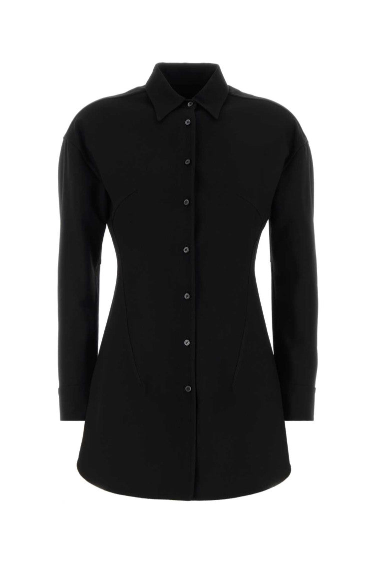Black Slim Solid Shirt 1