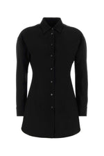 Black Slim Solid Shirt 1