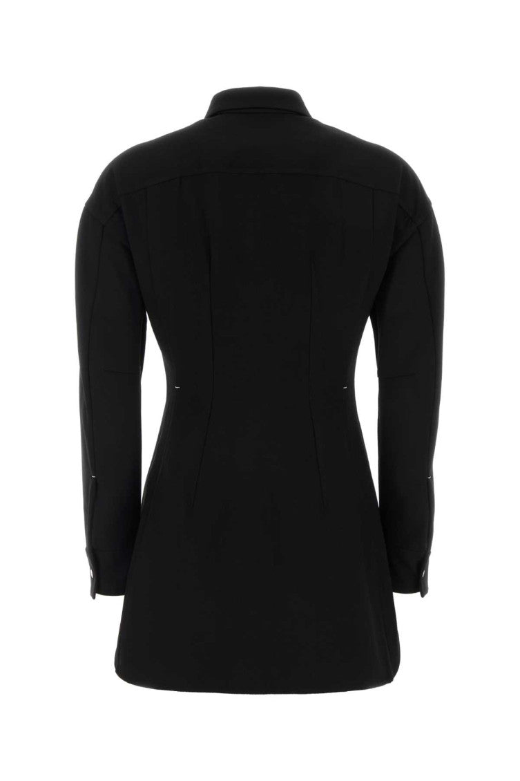 Black Slim Solid Shirt 2