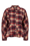 Red Tailored Plaid Shirt 1