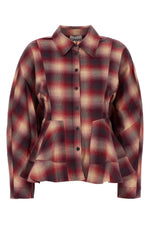 Red Tailored Plaid Shirt 1