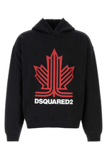 Black Relaxed Logo Hoodie 1