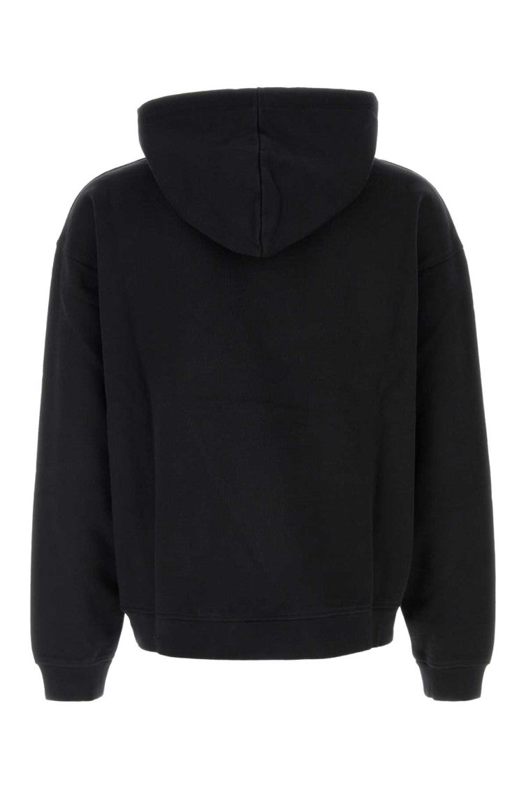 Black Relaxed Logo Hoodie 2