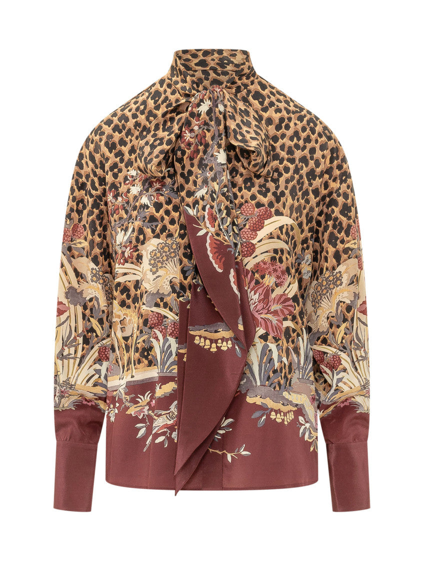 Brown Regular Floral Shirt 1