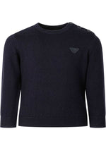Babies Navy Logo Sweater 1