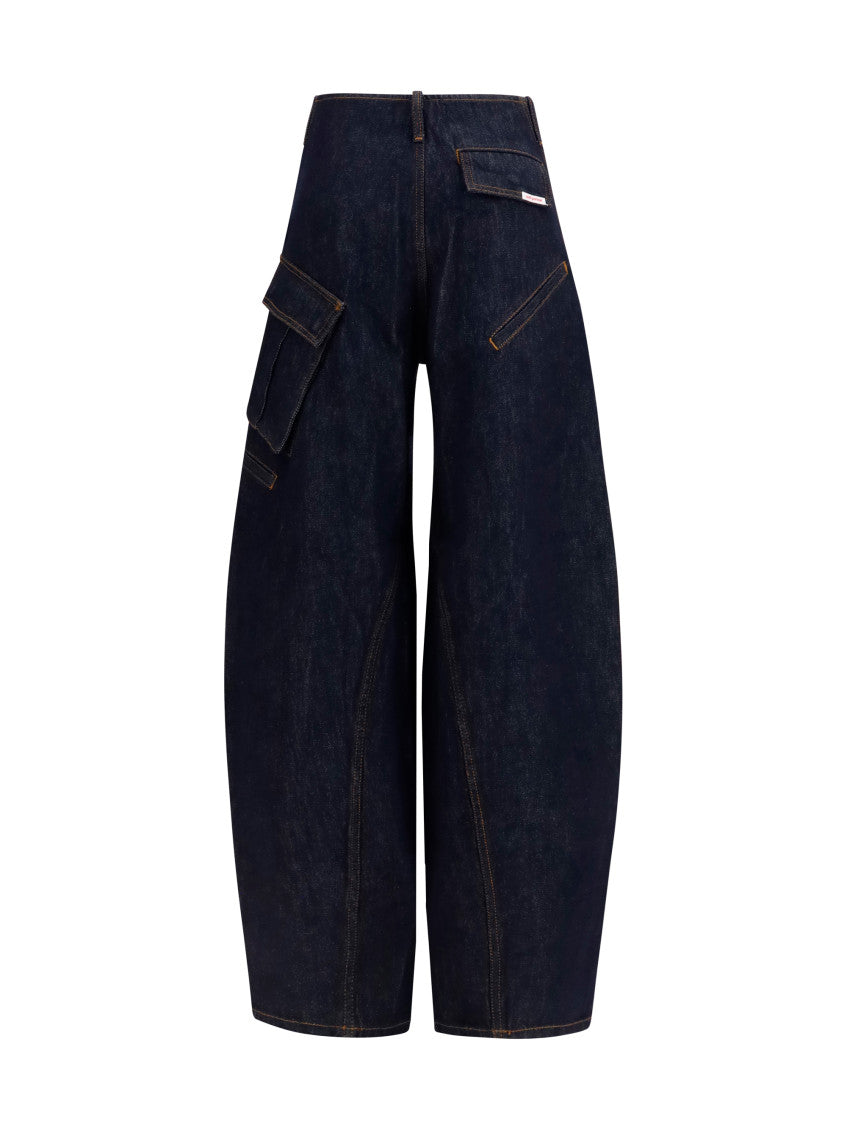 Blue Relaxed High Rise Jeans 2