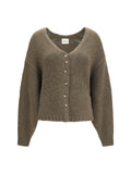 Green Knitted V Neck Sweater 1