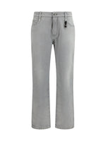 Grey Boyfriend Mid Rise Jeans 1