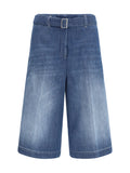 Blue Solid Shorts 1