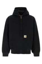 Black Logo Hood Jacket 1