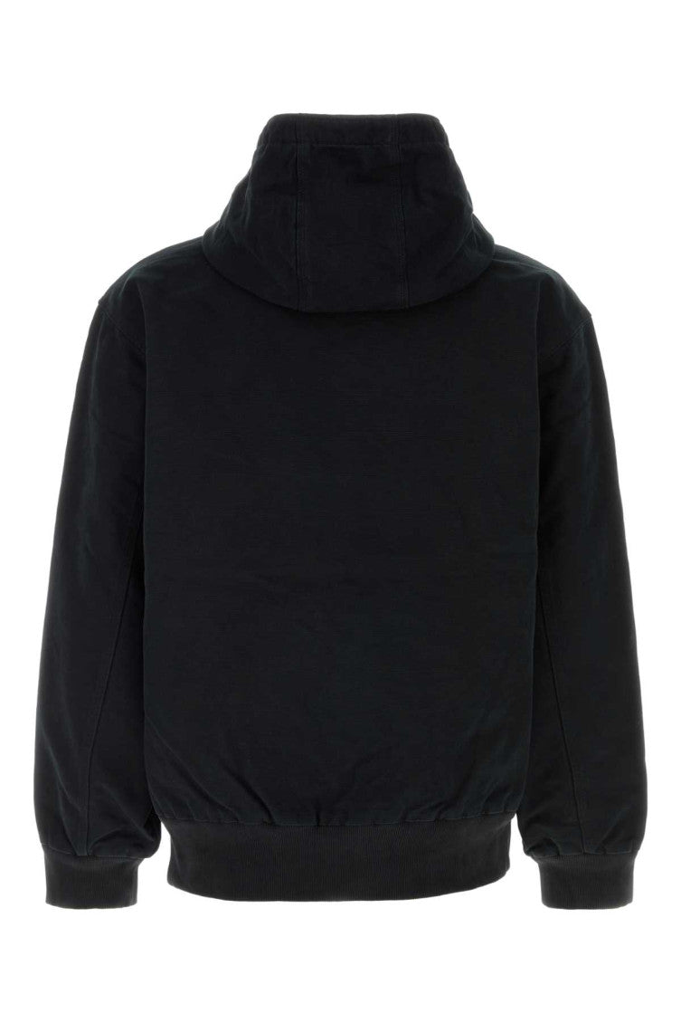 Black Logo Hood Jacket 2