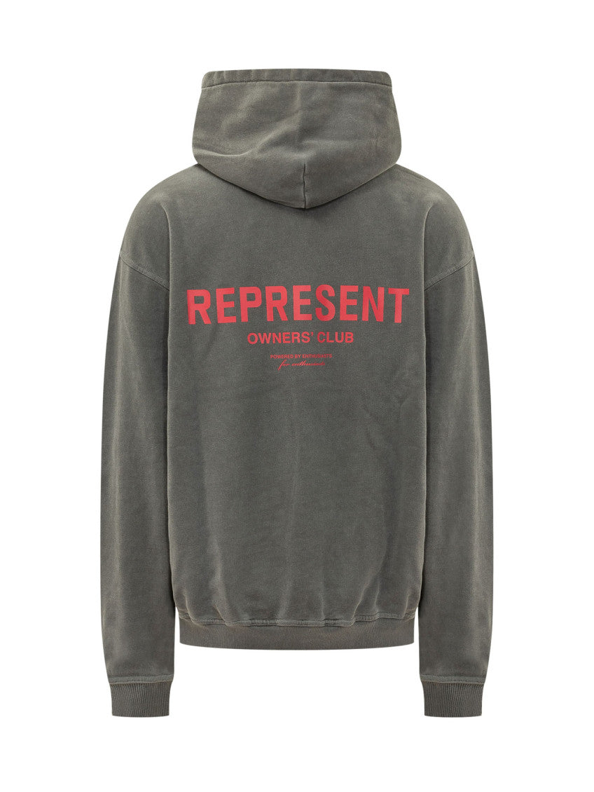 Grey Logo Relaxed Hoodie 2