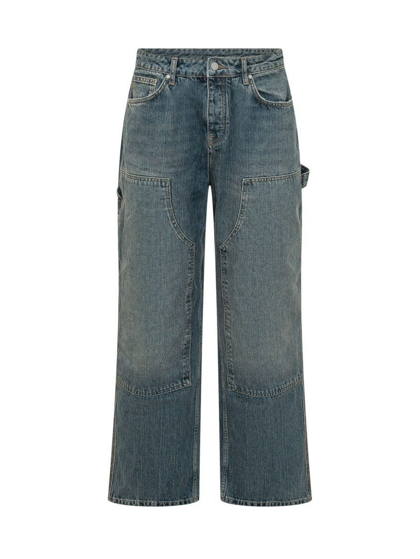 Blue Mid Rise Jeans 1