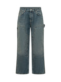 Blue Mid Rise Jeans 1
