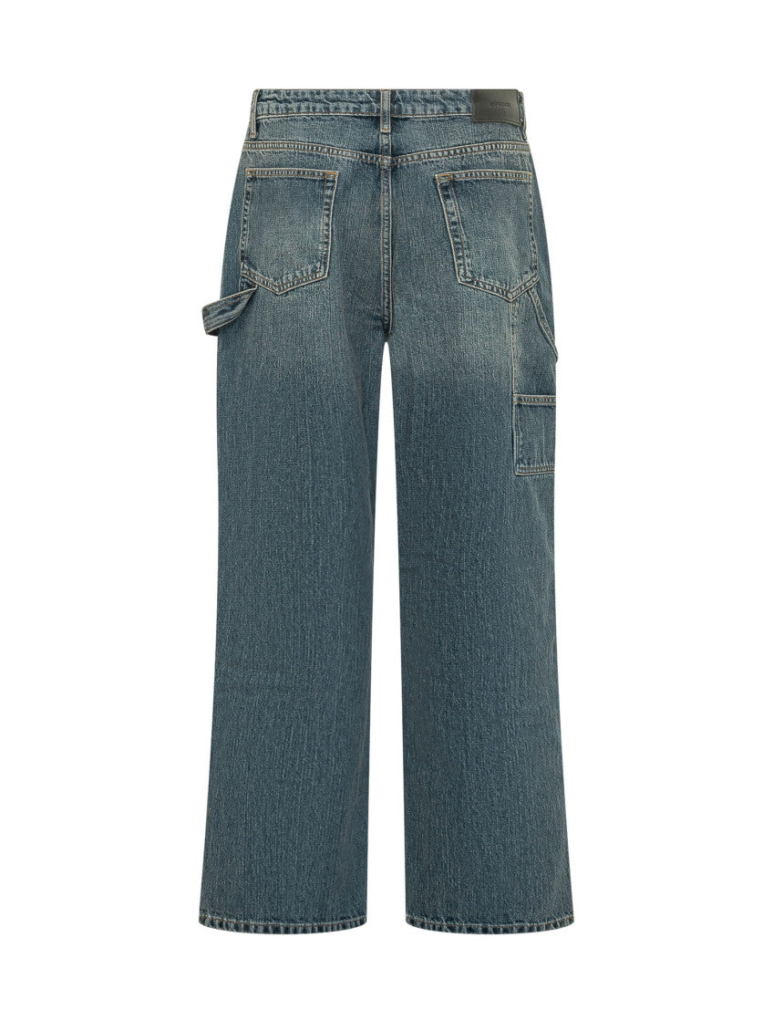 Blue Mid Rise Jeans 2