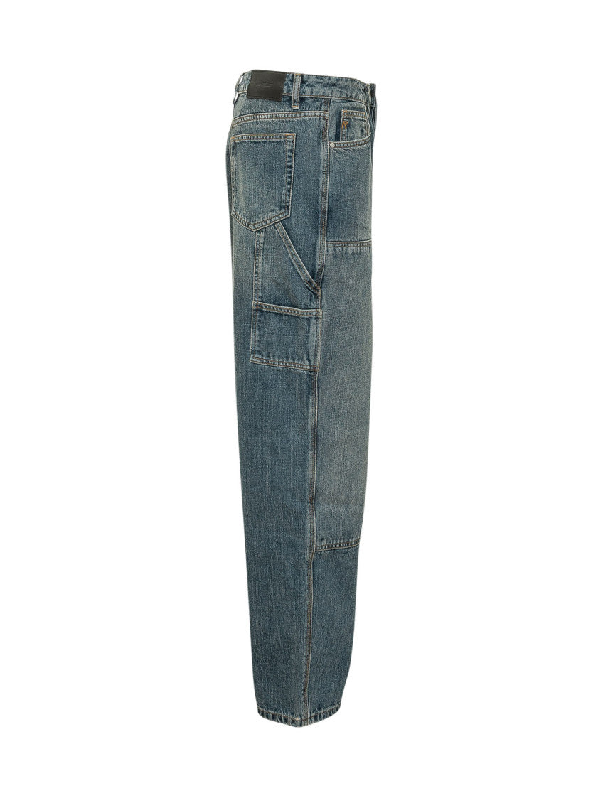 Blue Mid Rise Jeans 3