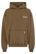 Brown Embroidery Logo Hoodie 1