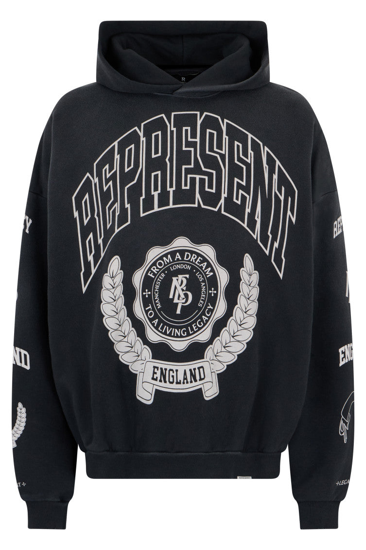Black Graphic Logo Hoodie 1