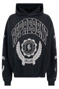 Black Graphic Logo Hoodie 1