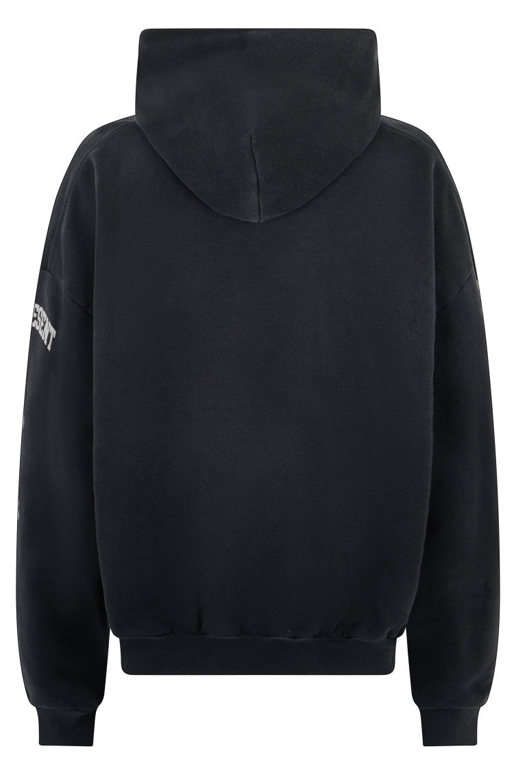 Black Graphic Logo Hoodie 2