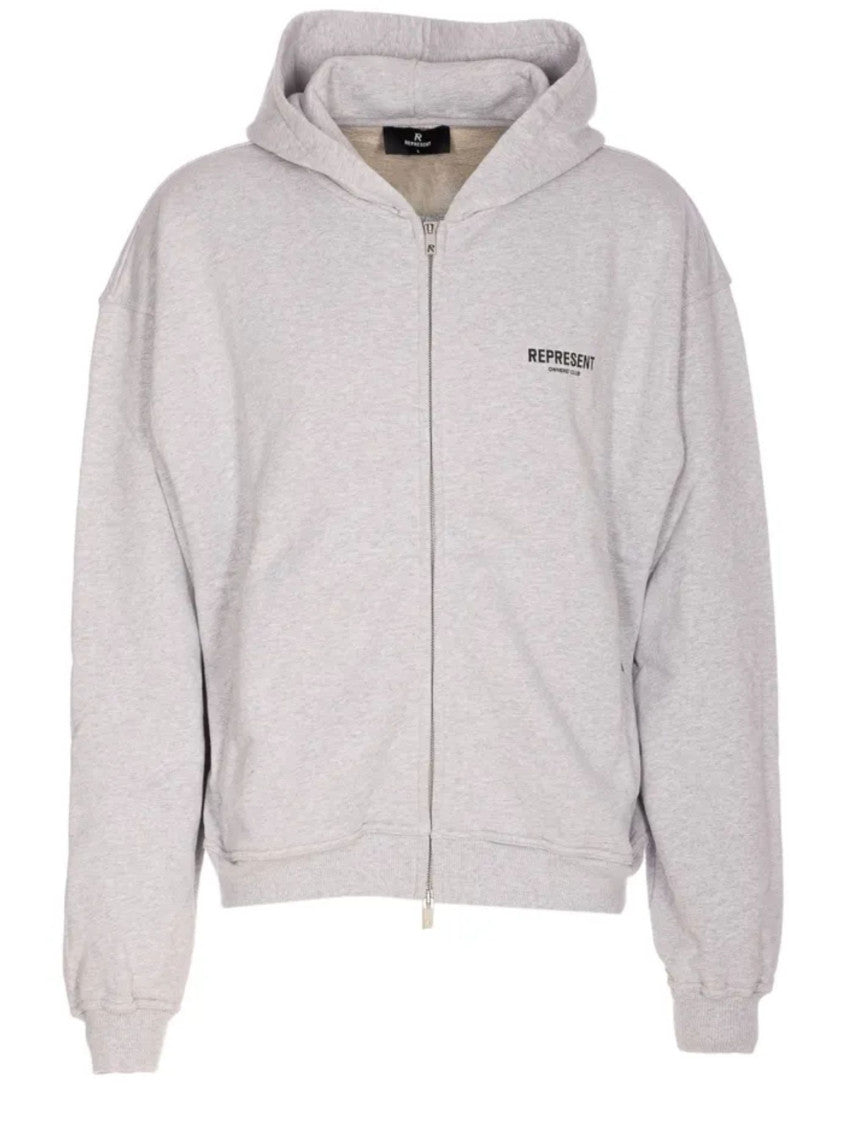 Light Grey Zip-Up Hoodie 1