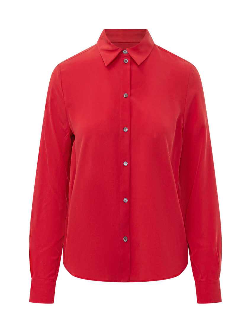 Red Regular Solid Shirt 1