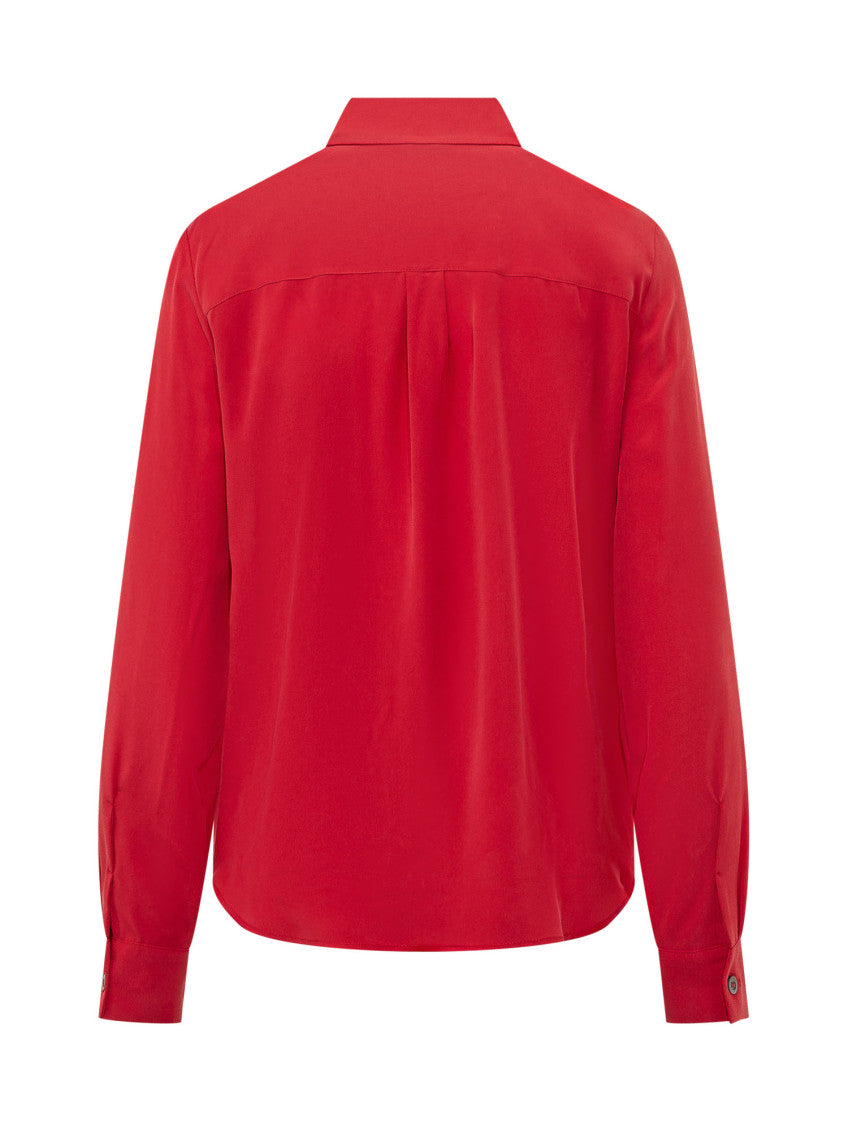 Red Regular Solid Shirt 2