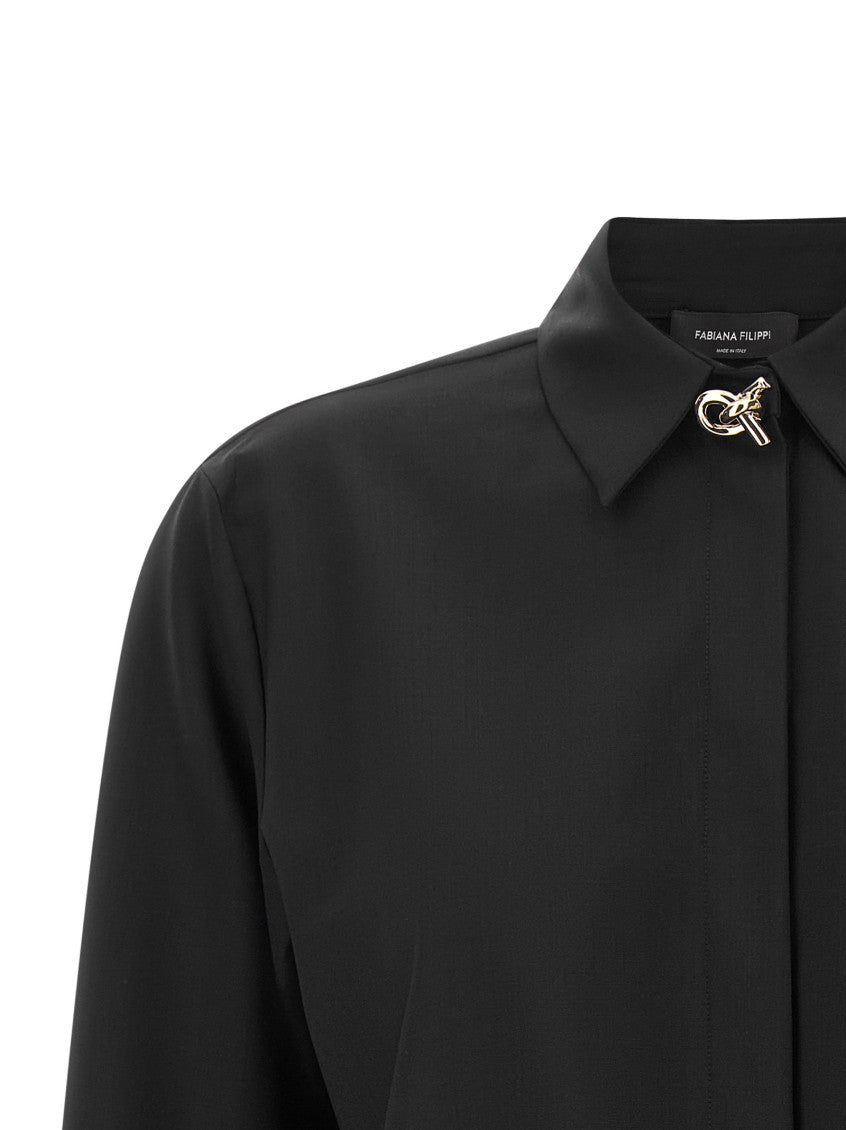 Black Boxy Solid Shirt 3