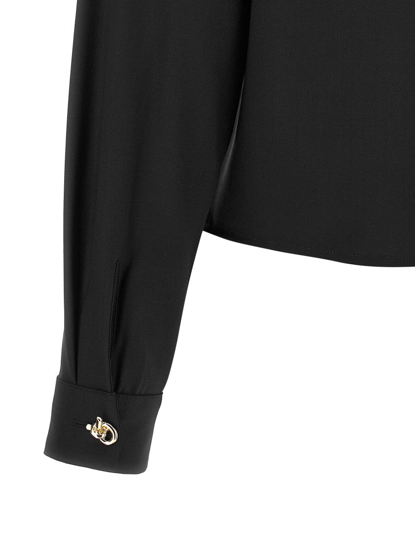 Black Boxy Solid Shirt 4