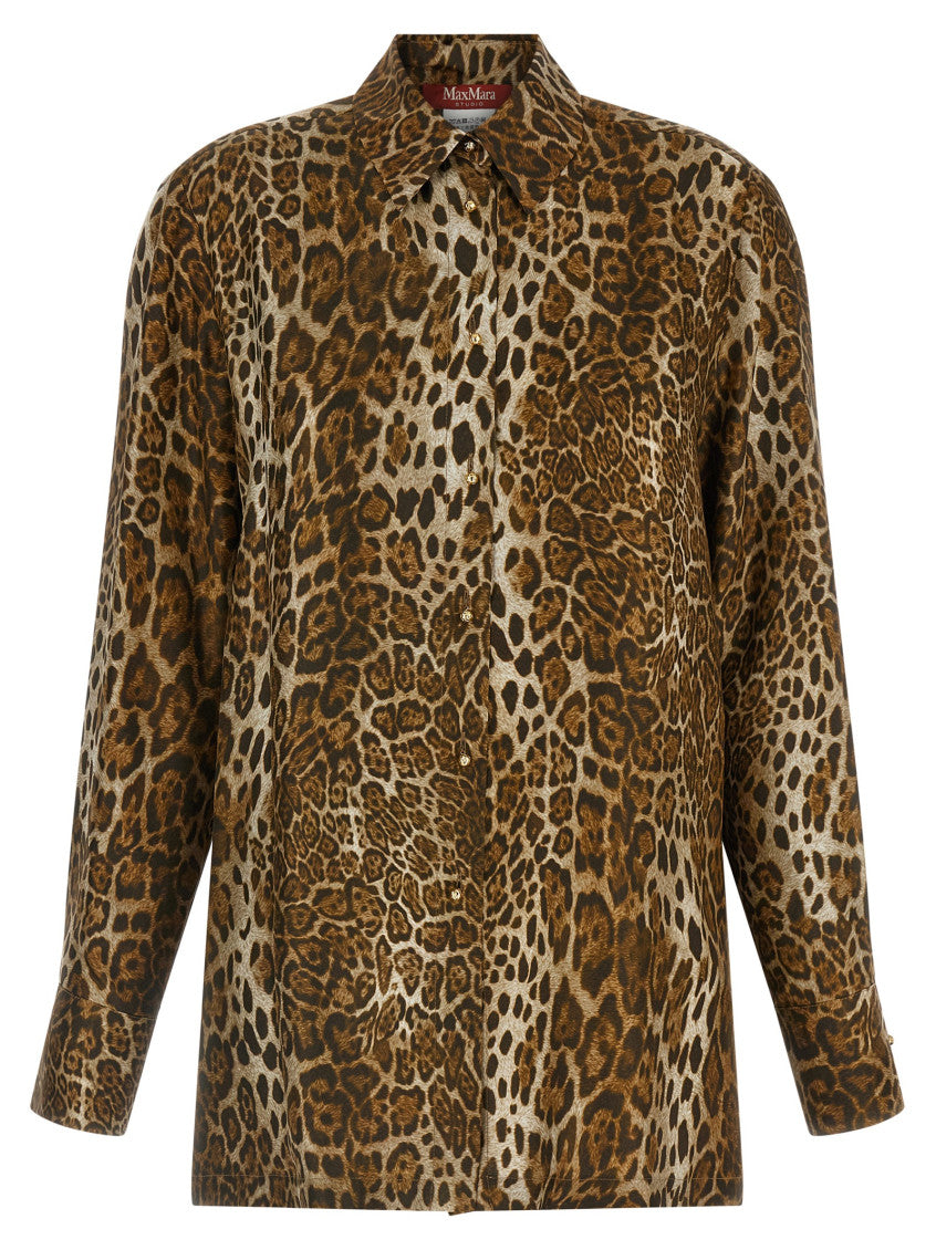 Brown Animal Print Shirt 1