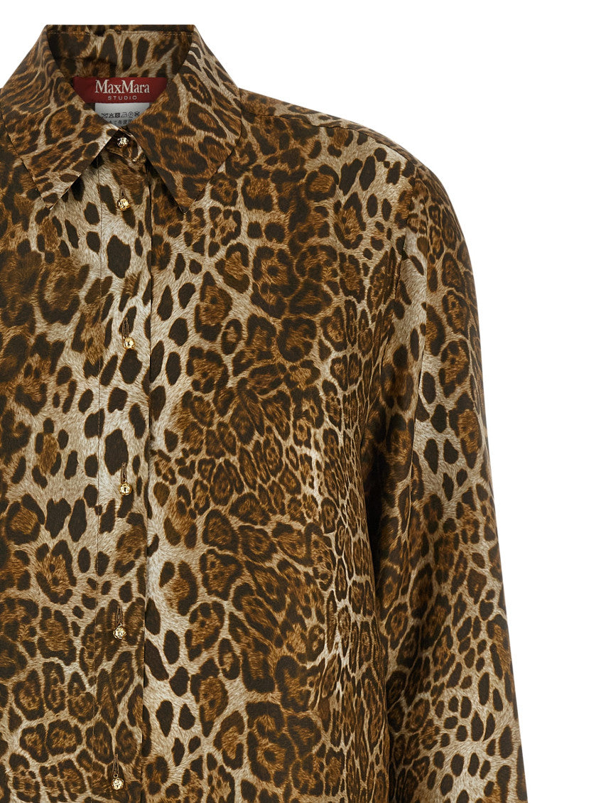 Brown Animal Print Shirt 3