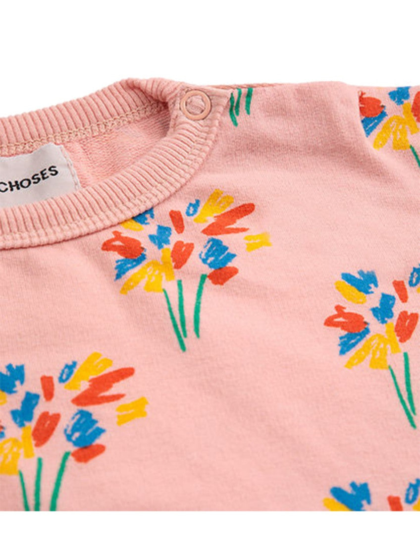 Babies Pink Floral Sweatshirt 2