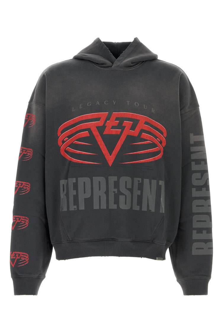 Dark Grey Graphic Hoodie 1