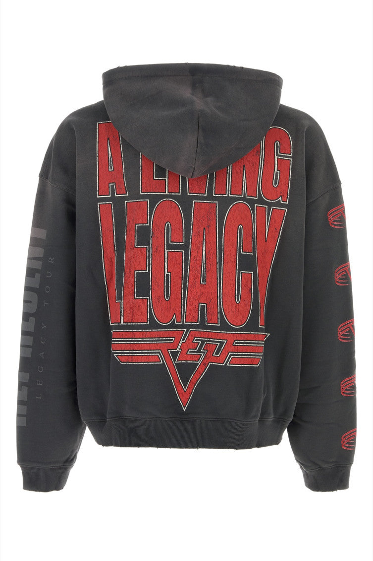 Dark Grey Graphic Hoodie 2