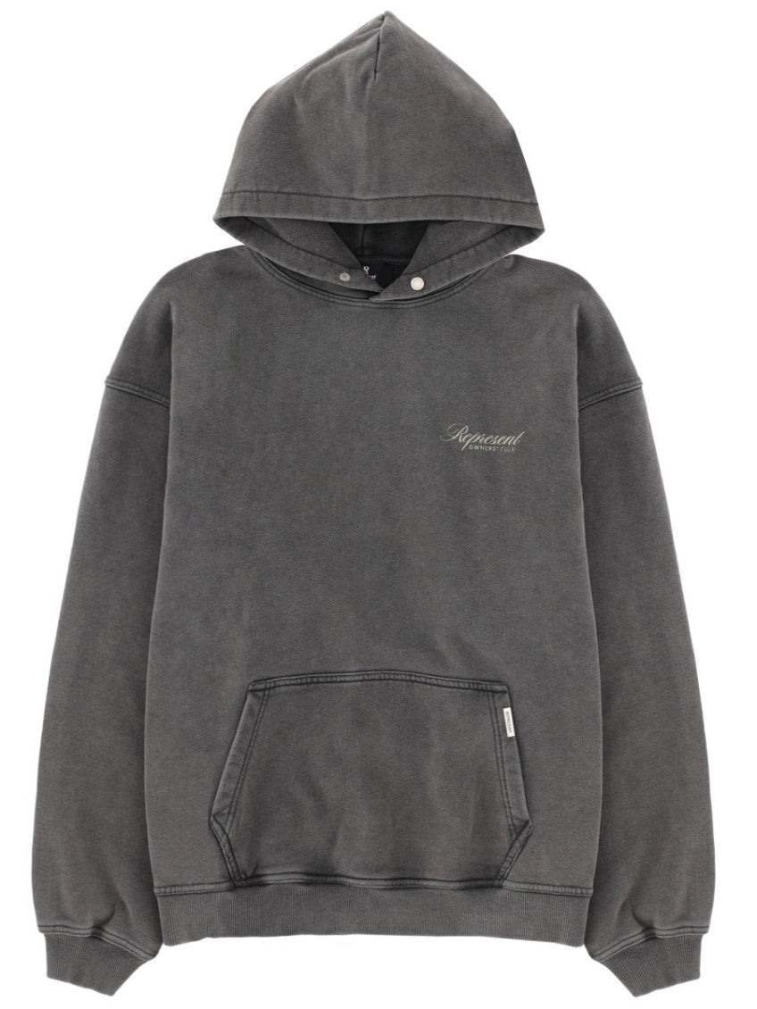 Grey Logo Oversized Hoodie 1