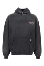Dark Grey Distressed Hoodie 1