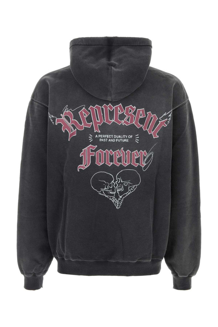 Dark Grey Distressed Hoodie 2